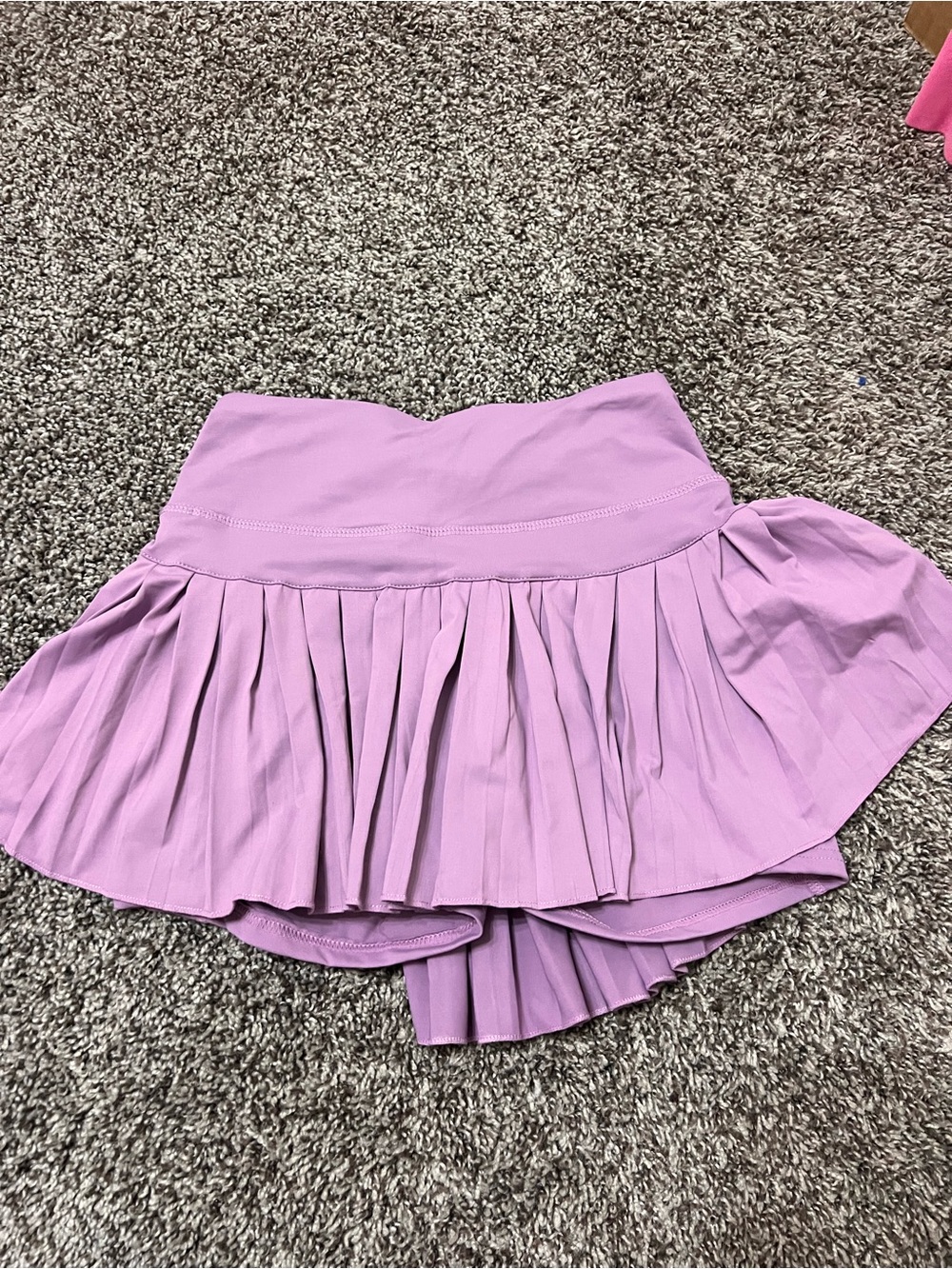 Pleated Athletic Skort in Lavender